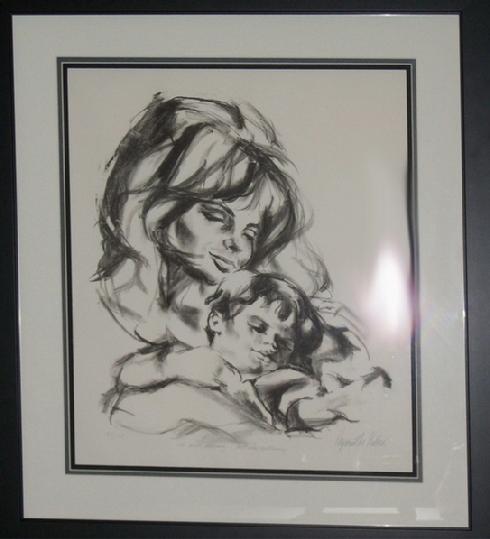 "The Child Dreaming...Alll Else Continuing" Mother and Child Lithograph, edition of 175